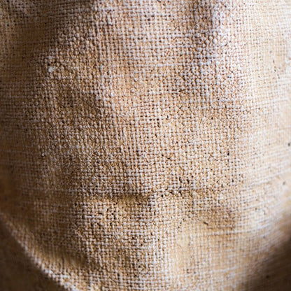 Paper Bag Style Concrete Garden Pot burlap fabric texture close-up on Tampa Home & Garden Store