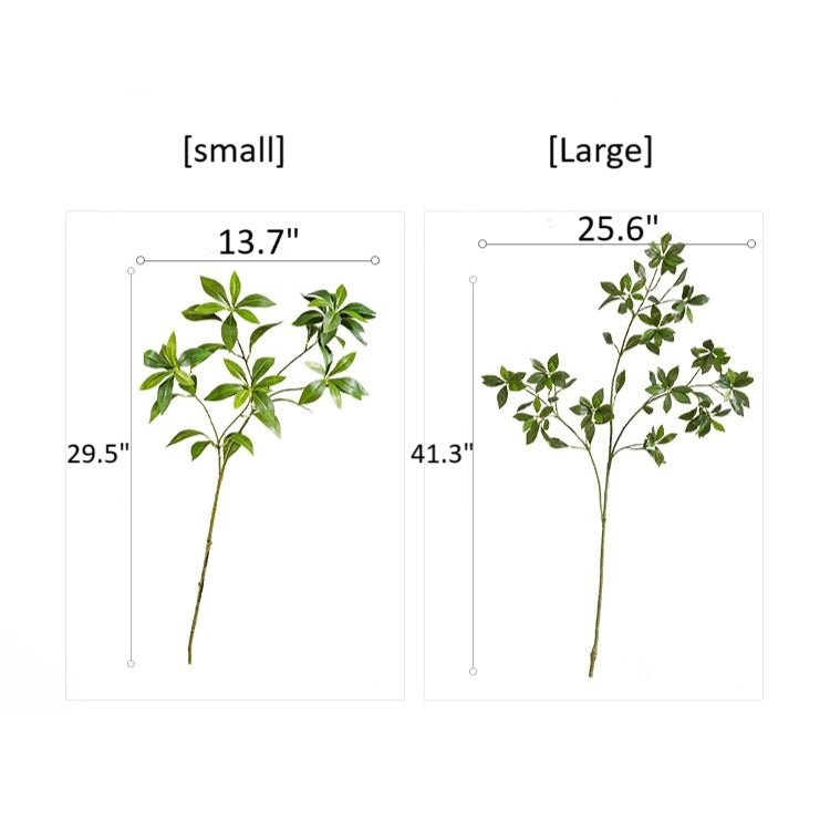 Faux Pieris Branch Stem by RusticReach artificial non-flowering plant small and large sizes on Tampa Home & Garden Store