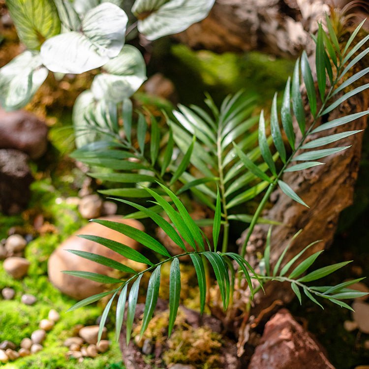Faux rooted Murdannia leaf bunch, 23in tall, vibrant green fronds RusticReach on Tampa Home & Garden Store