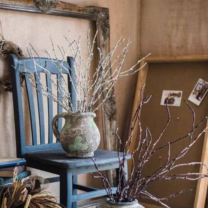 Whitewashed twig decorative branch 22 in artificial nonflowering plant in pitcher by RusticReach on Tampa Home & Garden Store