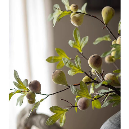 RusticReach Wild Garden Faux Fig Stem 35.4 inch tall branch with green leaves and figs on Tampa Home & Garden Store