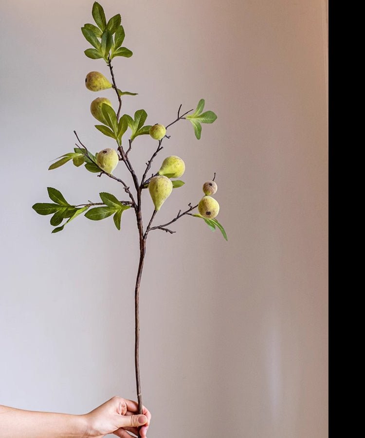 Wild Garden Faux Fig Stem 35.4 tall green leaves RusticReach artificial flora on Tampa Home & Garden Store
