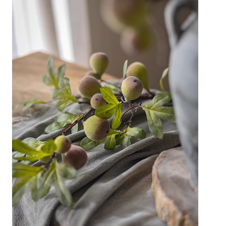 Wild Garden Faux Fig Stem 35.4in tall with green leaves and figs RusticReach artificial flora on Tampa Home & Garden Store