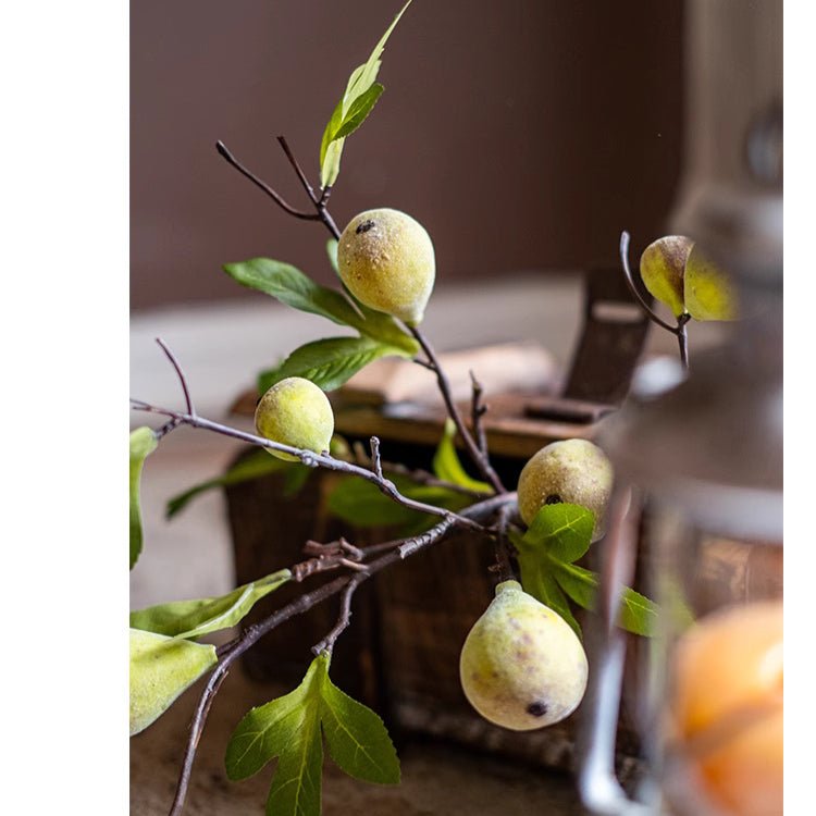 Wild Garden faux fig stem 35.4 inches tall with green leaves RusticReach artificial flora on Tampa Home & Garden Store