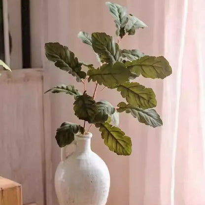 Wild Garden Greenery Stem 36in tall artificial non-flowering plant with green leaves in vase RusticReach on Tampa Home & Garden Store