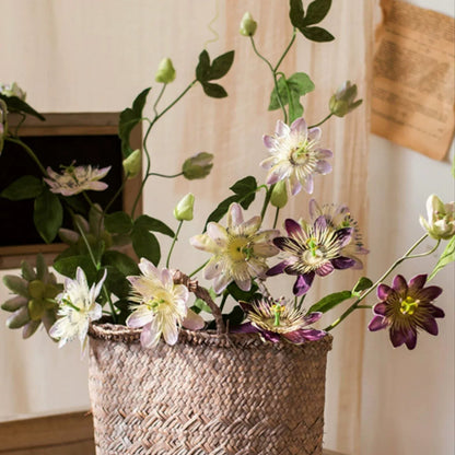 Wildflower Vine Stem 33in artificial flowering plant with lavender and white blossoms in a basket on Tampa Home & Garden Store