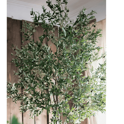 Extra Large Olive Tree 118 inches tall RusticReach artificial tree with olive-green leaves on Tampa Home & Garden Store