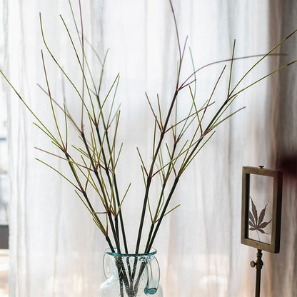 Artificial Zen Style Bamboo Stem 30in Tall RusticReach arranged in a glass vase with slender green-brown stalks on Tampa Home & Garden Store