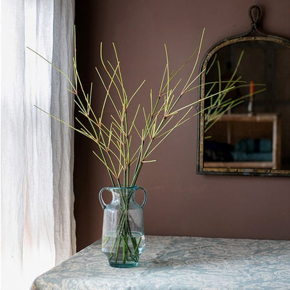Artificial Zen Style Bamboo Stem 30in Tall in clear glass vase with water RusticReach on Tampa Home & Garden Store