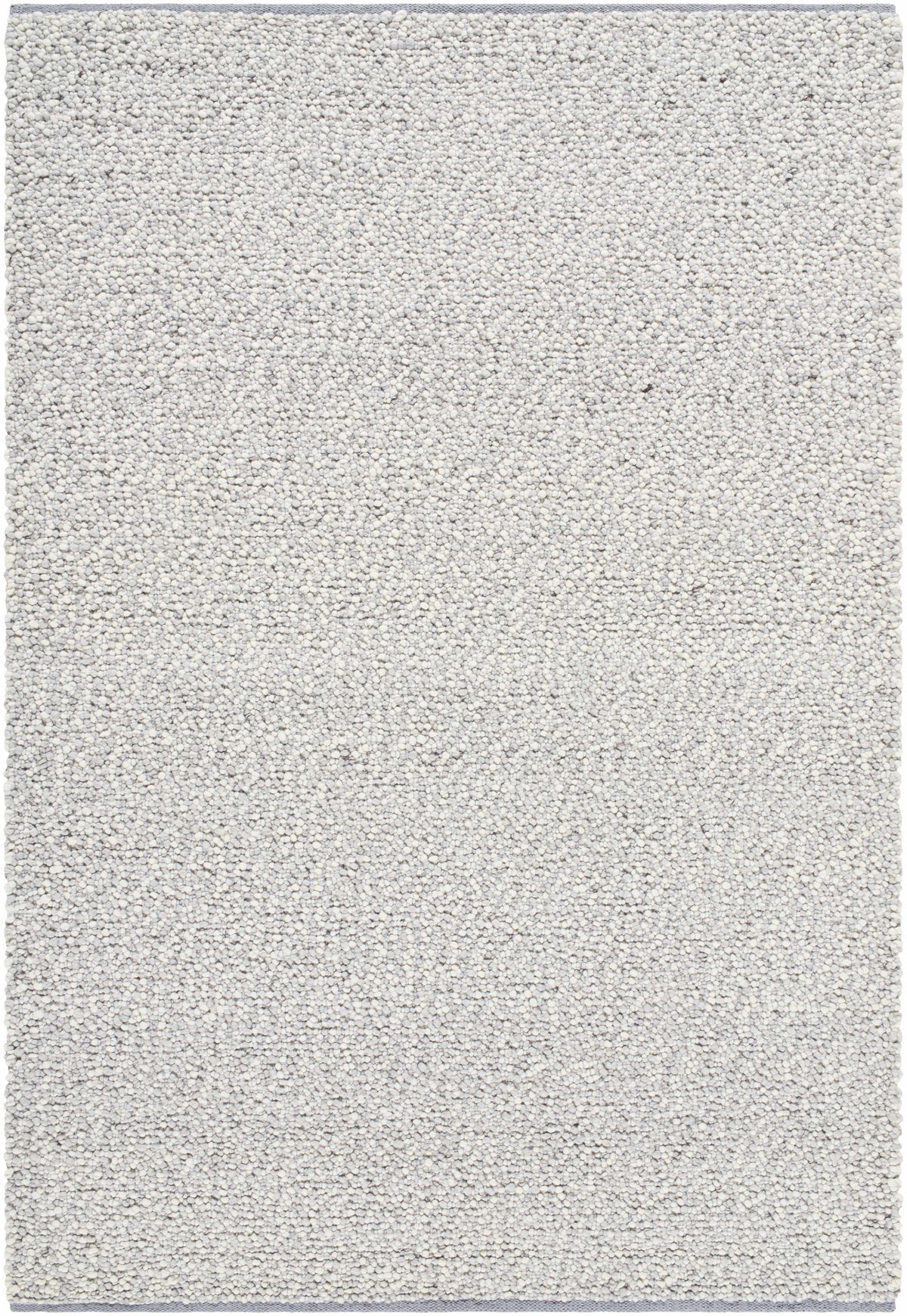Ivory chunky looped-weave wool area rug by Boutique Rugs handmade cottage farmhouse style on Tampa Home & Garden Store