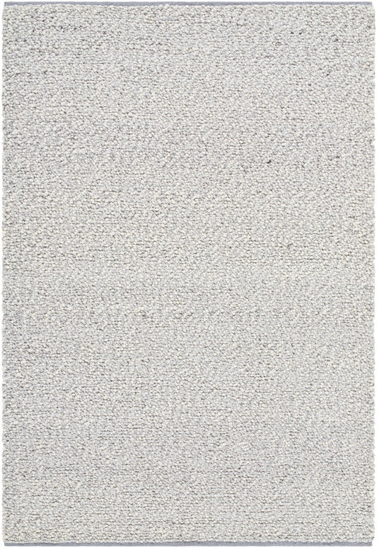Ivory chunky looped-weave wool area rug by Boutique Rugs handmade cottage farmhouse style on Tampa Home & Garden Store