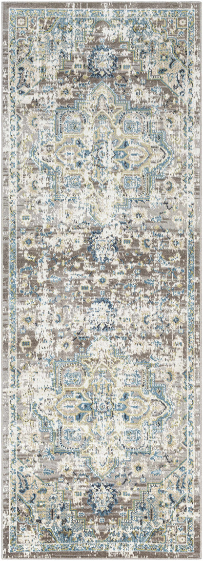 Cabacungan Gray & Blue washable area rug by Boutique Rugs on Tampa Home & Garden Store