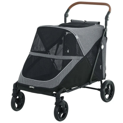 Dog stroller for large dogs up to 66 lbs, all-terrain suspension, gray, Furr Baby Gifts on Tampa Home & Garden Store