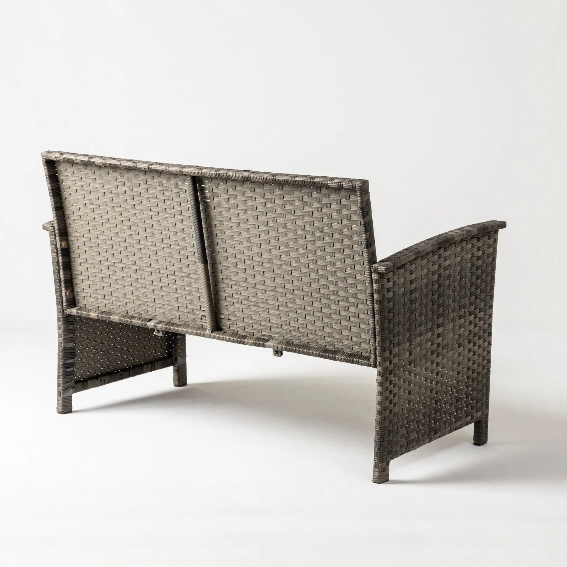 Jareth Wicker Patio Set two brown wicker chairs outdoor furniture on Tampa Home & Garden Store