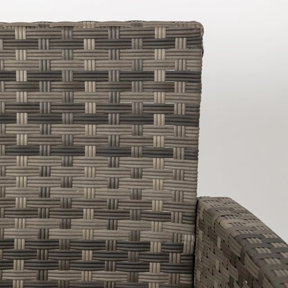 Jareth Wicker Patio Set outdoor wicker furniture by Fire Sense/Balkene Home in grey-brown on Tampa Home & Garden Store