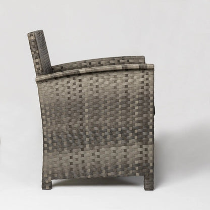 Jareth Wicker Patio Set chair in brown-gray synthetic wicker on Tampa Home & Garden Store