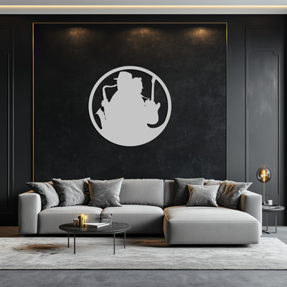Jazz Musicians Metal Wall Art – Saxophone & Guitar Design - KAF192 - Tampa Home & Garden Store