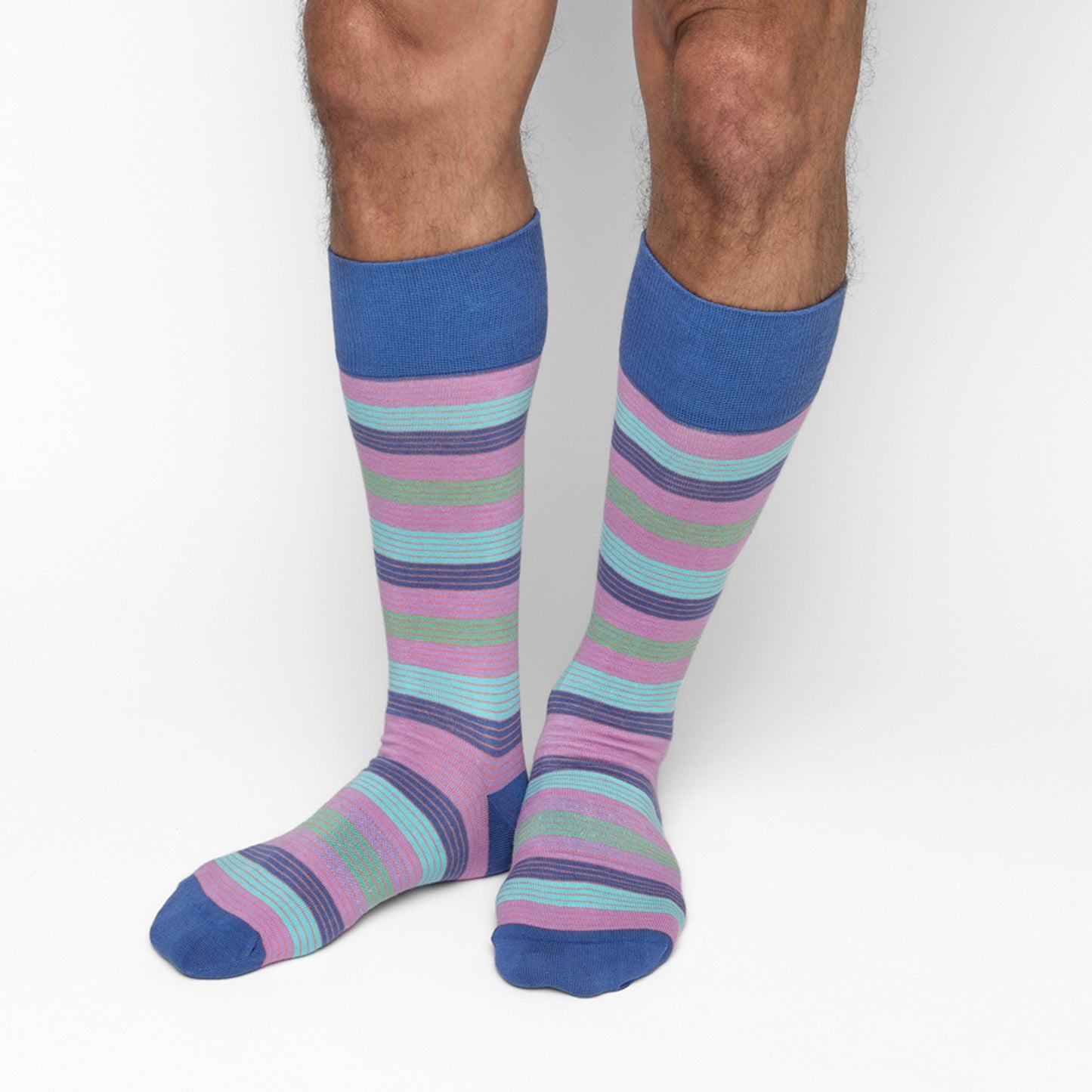 Diego Colorful Striped Dress Socks and a Pair