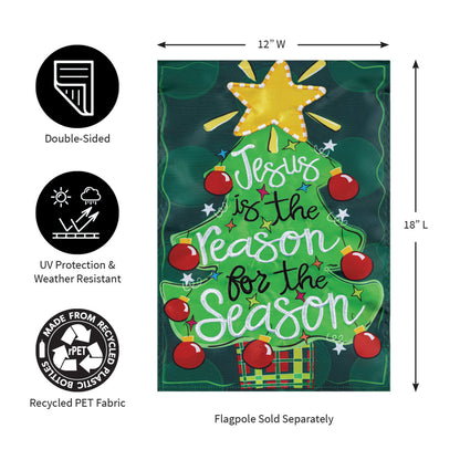 Jesus Is The Reason Applique Garden Flag - Tampa Home & Garden Store