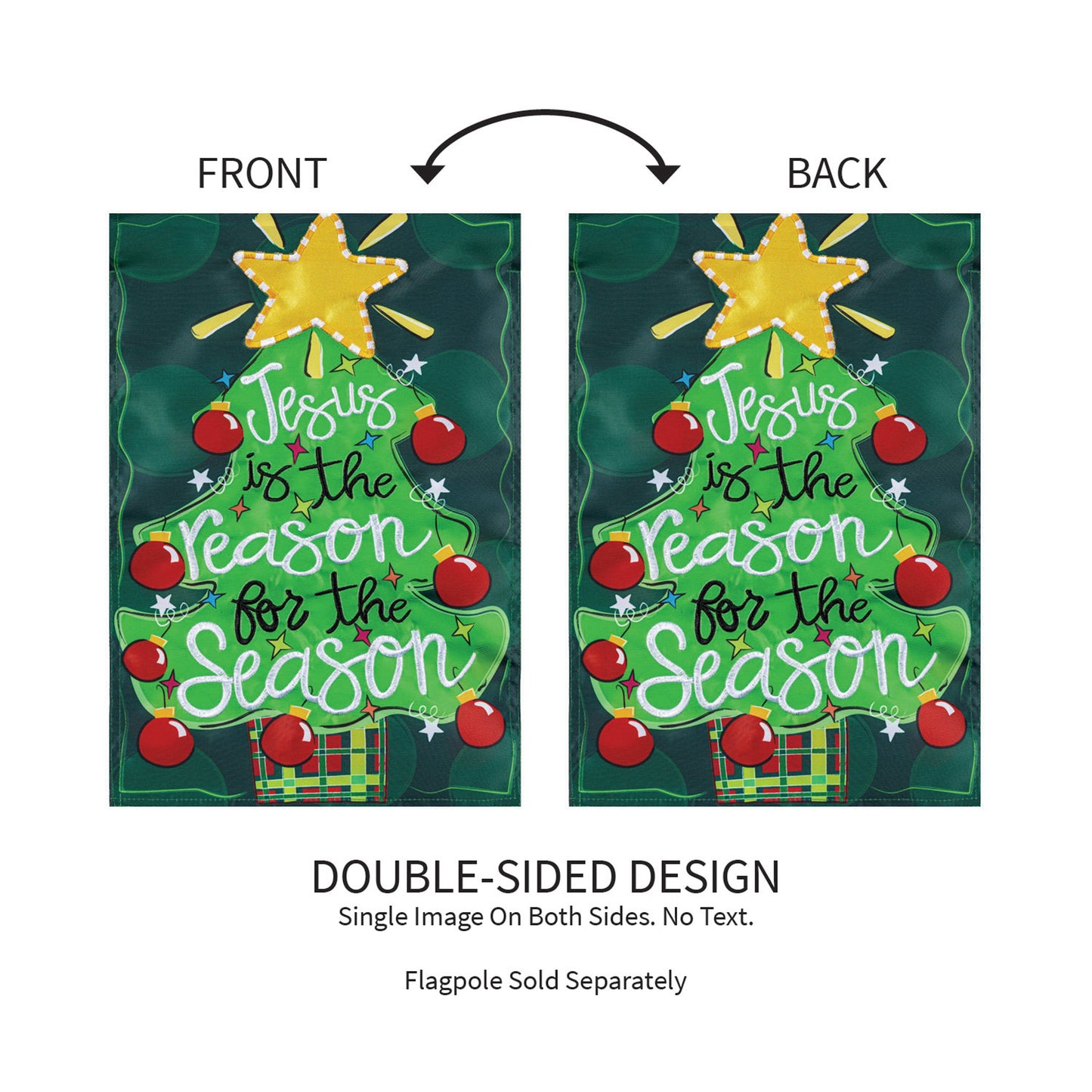 Jesus Is The Reason Applique Garden Flag - Tampa Home & Garden Store
