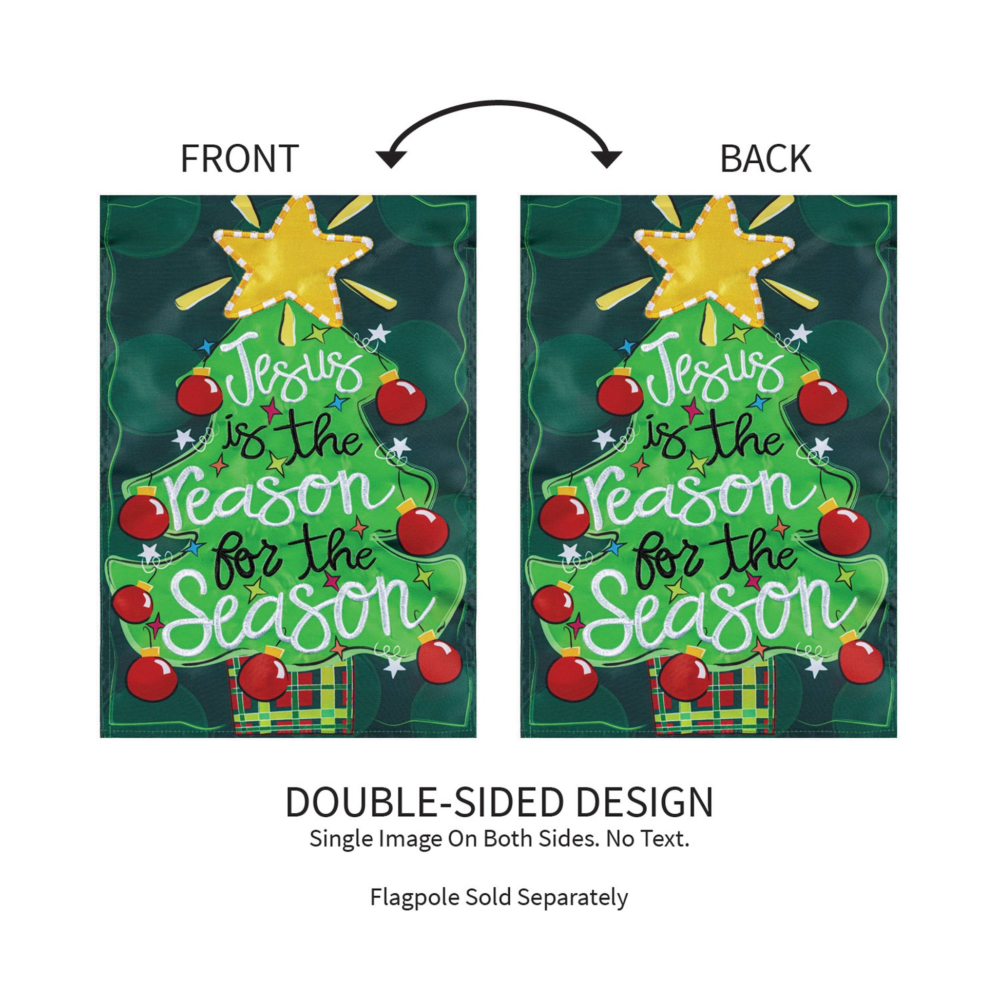 Jesus Is The Reason Applique Garden Flag - Tampa Home & Garden Store