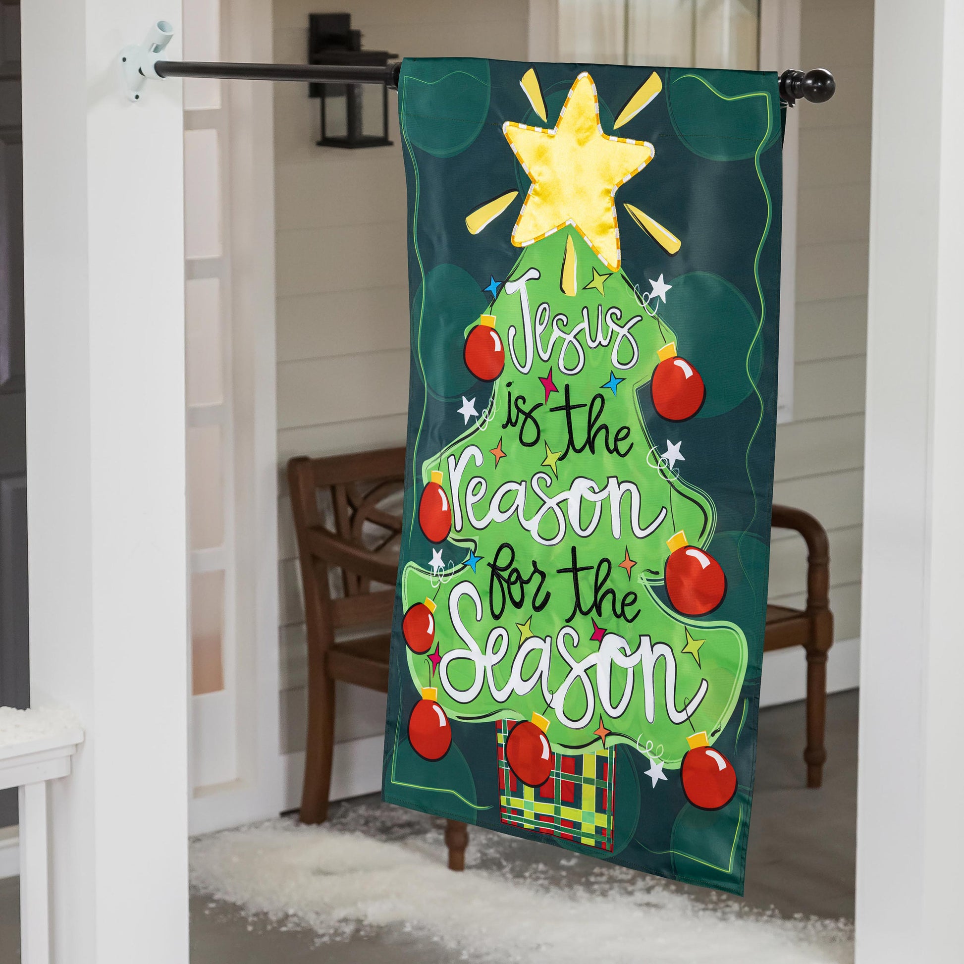 Jesus Is The Reason Applique House Flag - Tampa Home & Garden Store