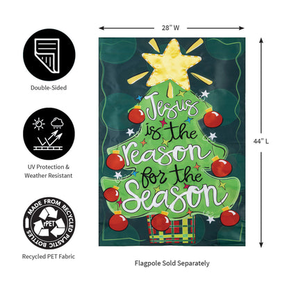 Jesus Is The Reason Applique House Flag - Tampa Home & Garden Store