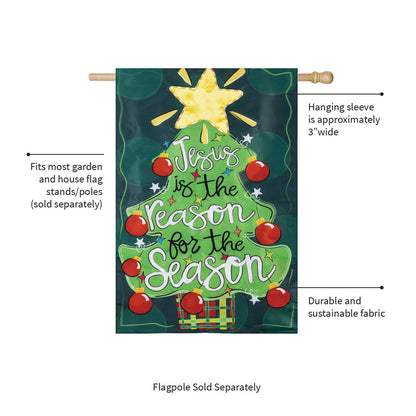 Jesus Is The Reason Applique House Flag - Tampa Home & Garden Store