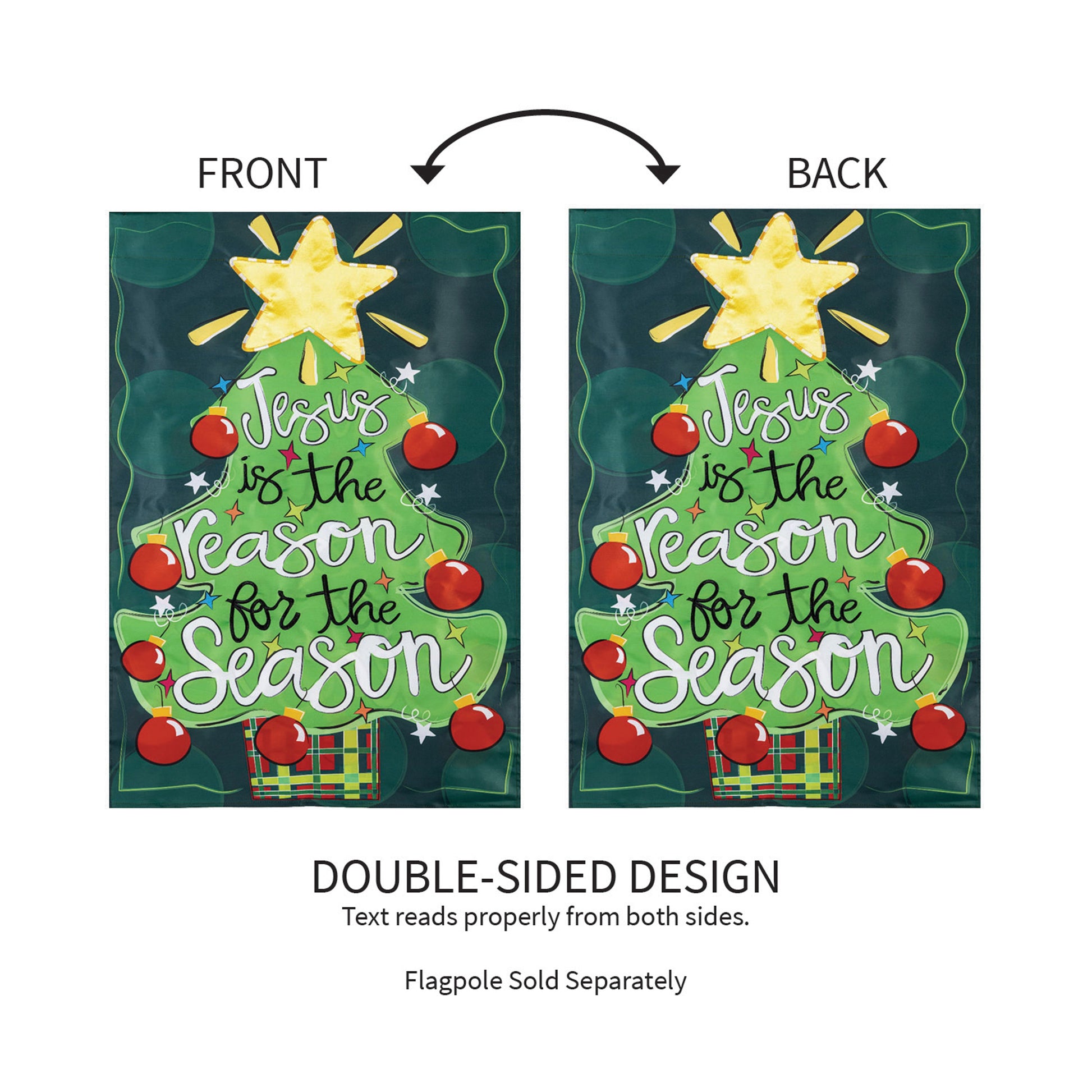 Jesus Is The Reason Applique House Flag - Tampa Home & Garden Store