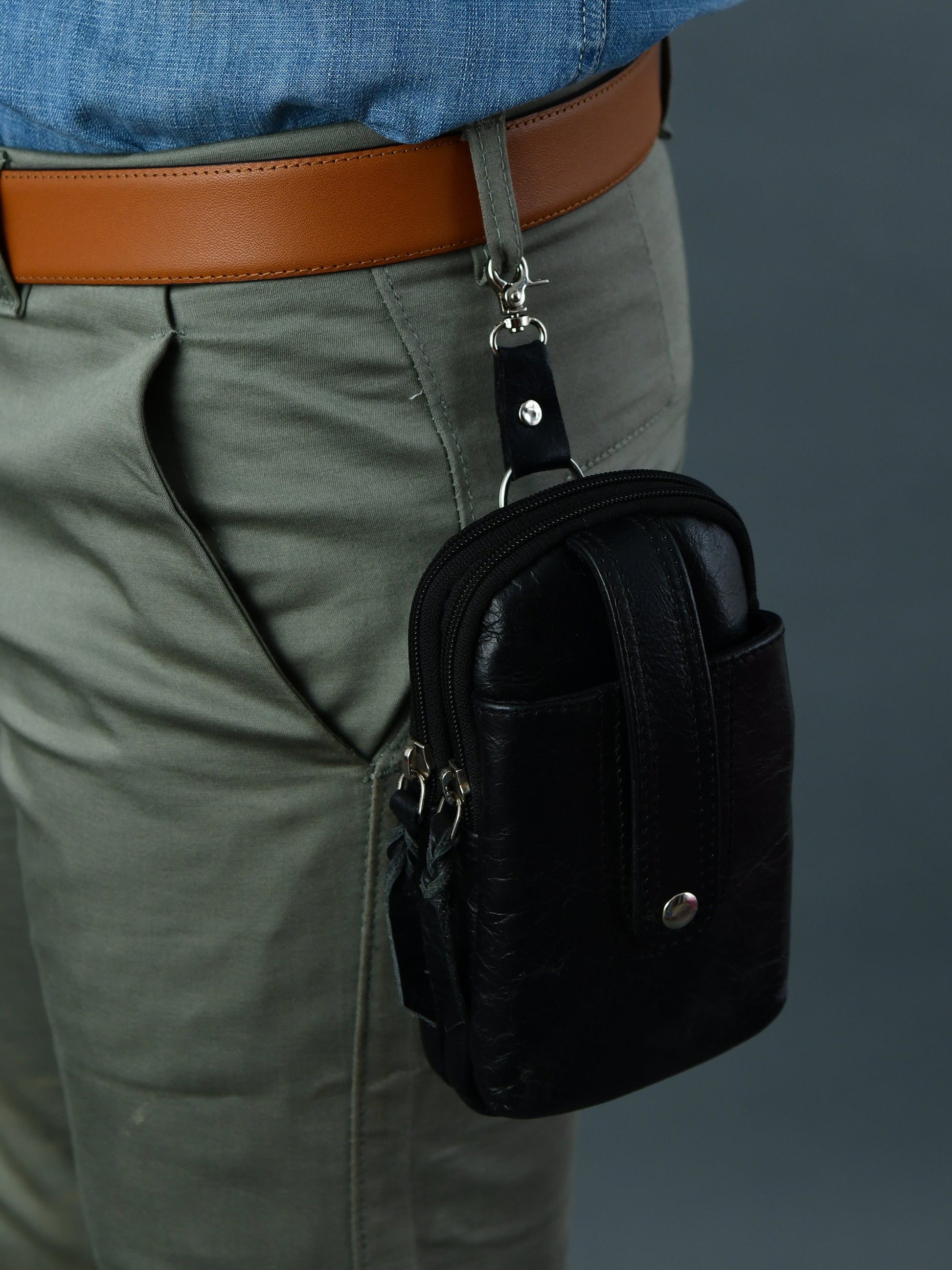 Jet-Set Organizer: Leather Phone Pouch - Tampa Home & Garden Store