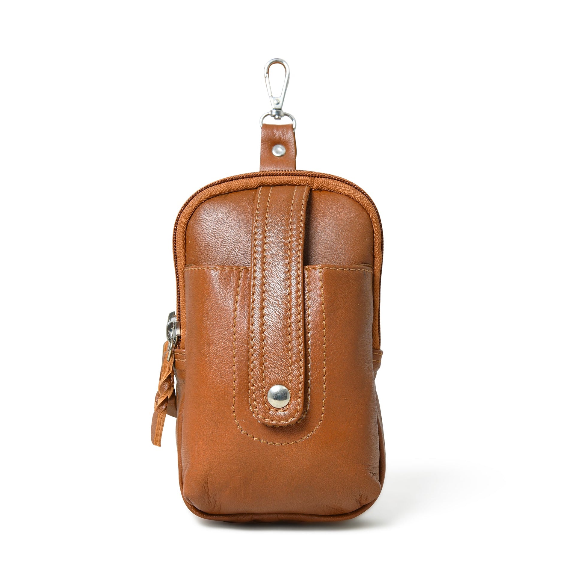 Jet-Set Organizer: Leather Phone Pouch - Tampa Home & Garden Store