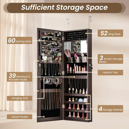 43.5 Inch Jewelry Mirror Cabinet Full Length