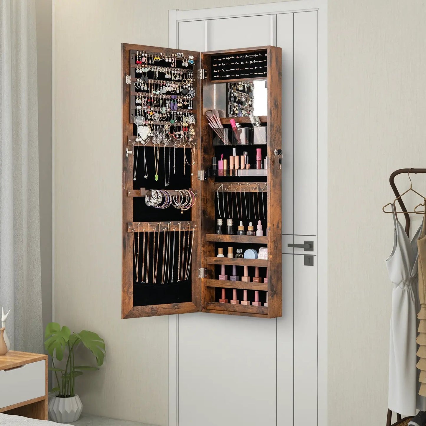 43.5 Inch Jewelry Mirror Cabinet Full Length