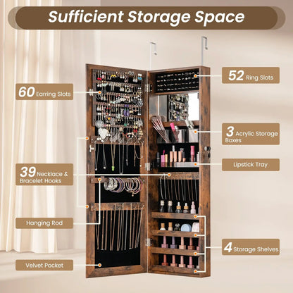 43.5 Inch Jewelry Mirror Cabinet Full Length