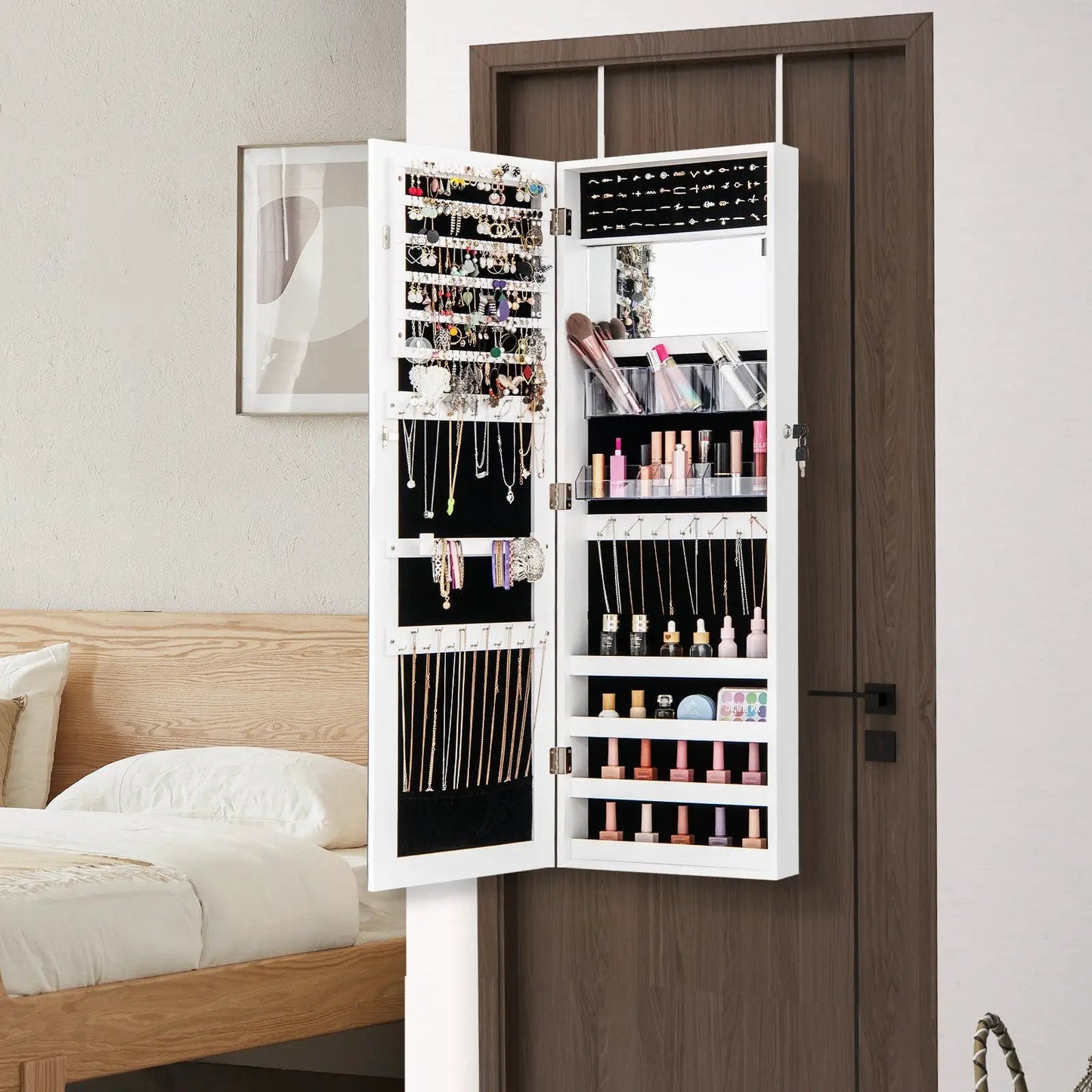 43.5 Inch Jewelry Mirror Cabinet Full Length