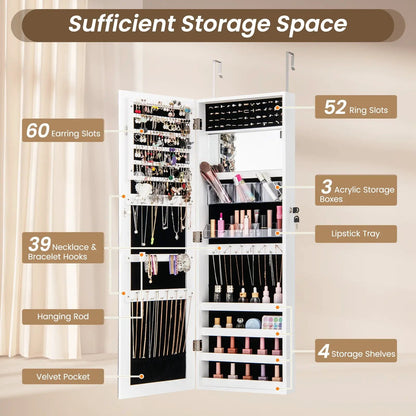 43.5 Inch Jewelry Mirror Cabinet Full Length