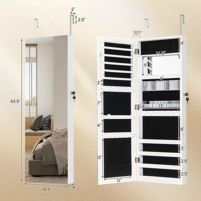 43.5 Inch Jewelry Mirror Cabinet Full Length