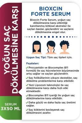 Bioxcin Forte Serum hair oil packaging with blue logo and purple vertical banner 3x50 ml on Tampa Home & Garden Store