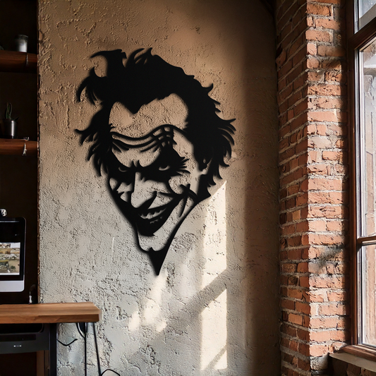Joker Metal Wall Art - Iconic Villain Steel Silhouette for Bold Interiors - KAF469 - Tampa Home & Garden Store