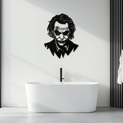 Joker Metal Wall Art - Iconic Villain Steel Silhouette for Bold Interiors- KAF474 - Tampa Home & Garden Store