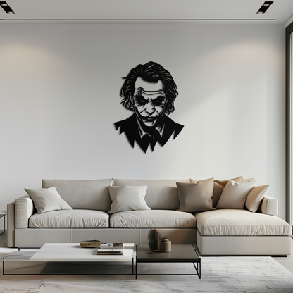 Joker Metal Wall Art - Iconic Villain Steel Silhouette for Bold Interiors- KAF474 - Tampa Home & Garden Store