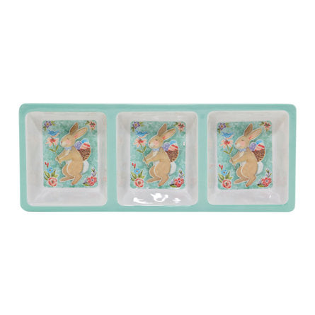 Joy Of Easter 3 Section Relish Tray - Tampa Home & Garden Store