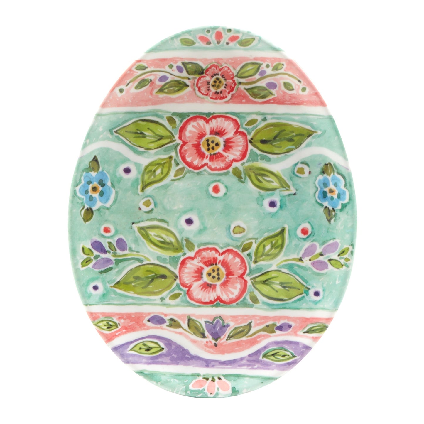 Joy Of Easter Small Oval Egg Plate - Tampa Home & Garden Store