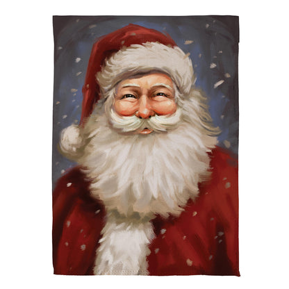 Joyful Santa Suede Garden Flag - Tampa Home & Garden Store