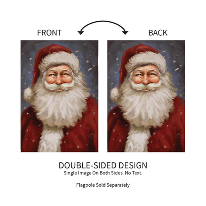 Joyful Santa Suede Garden Flag - Tampa Home & Garden Store
