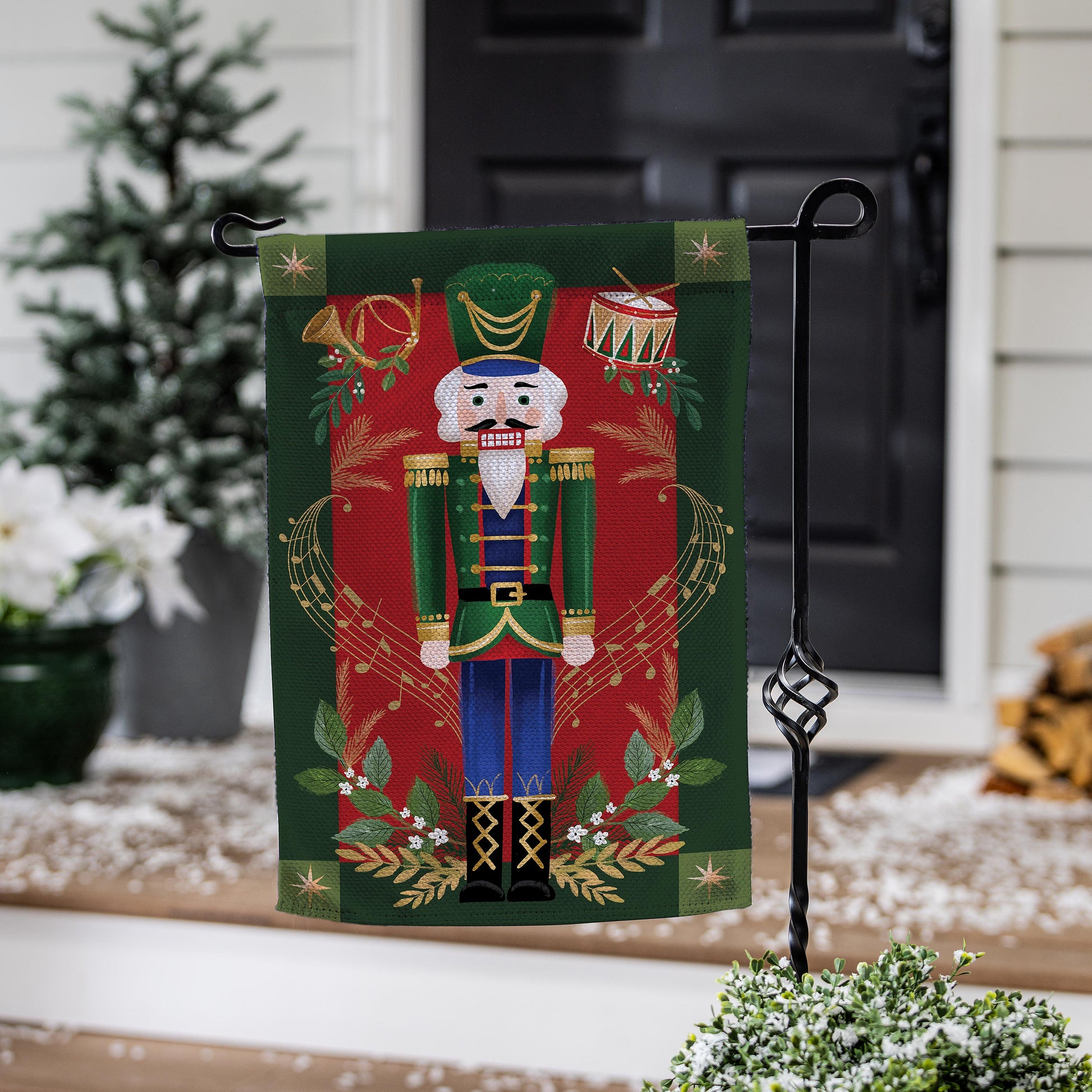 Joyful Traditions Double Sided Burlap Garden  Flag - Tampa Home & Garden Store