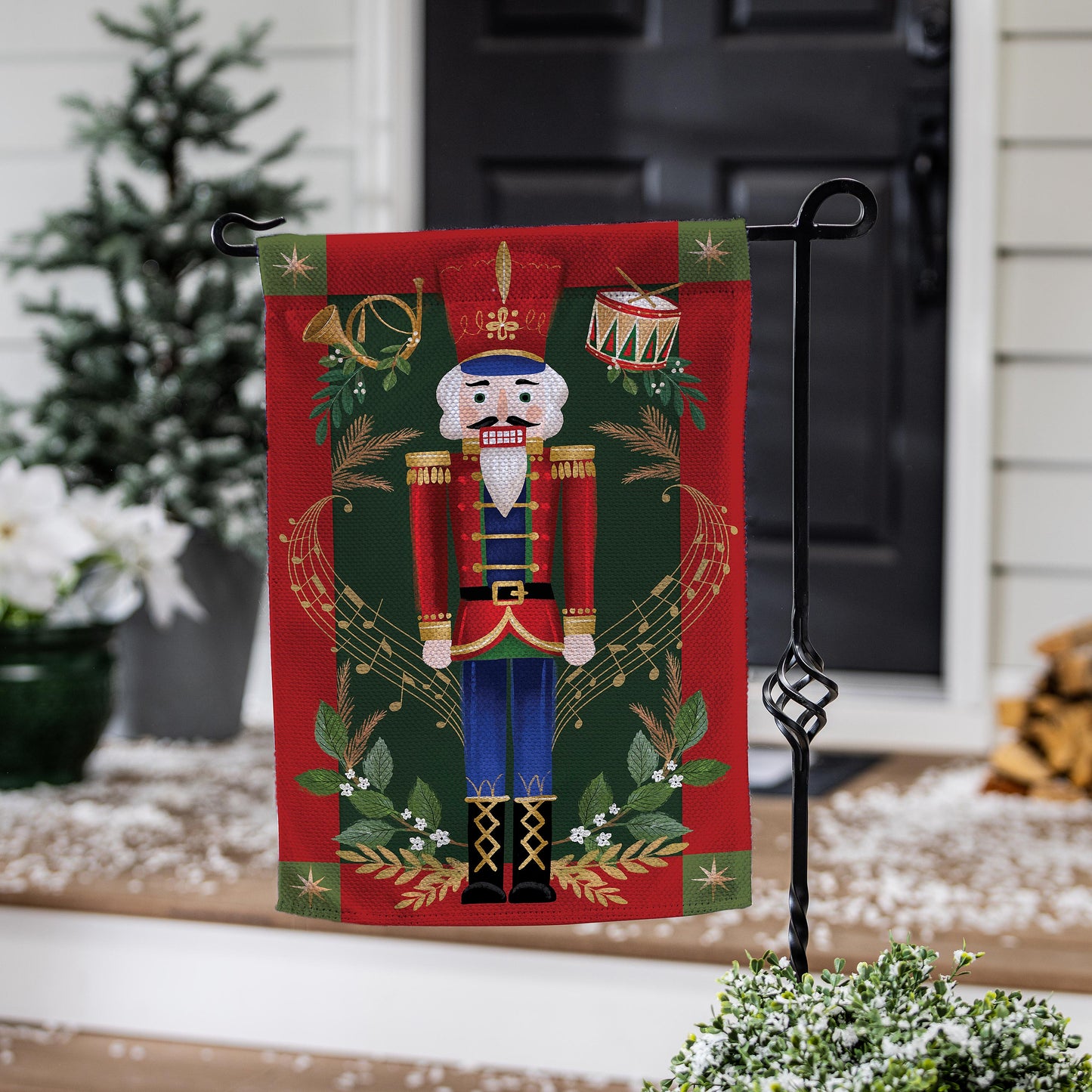 Joyful Traditions Double Sided Burlap Garden  Flag - Tampa Home & Garden Store
