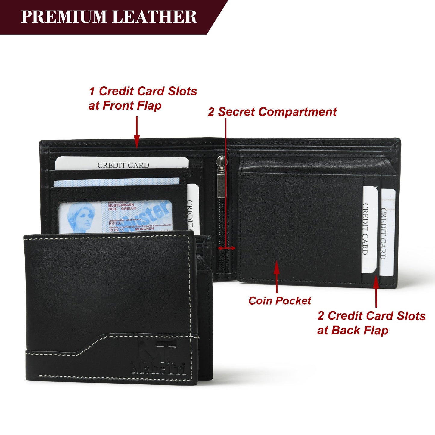 Judson Bi-fold Wallet - Black - Tampa Home & Garden Store