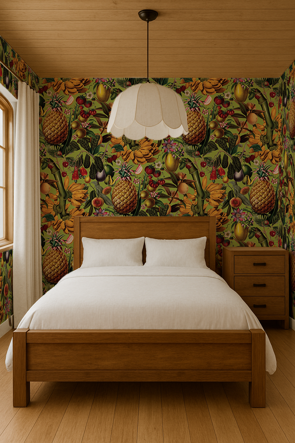 Juicy Fruit Wallpaper, chartreuse - Tampa Home & Garden Store
