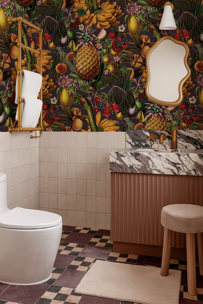 Juicy Fruit Wallpaper, plum - Tampa Home & Garden Store